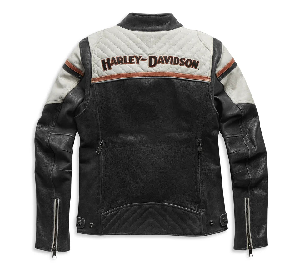 Women's H-D Triple Vent Miss Enthusiast II Leather Riding Jacket