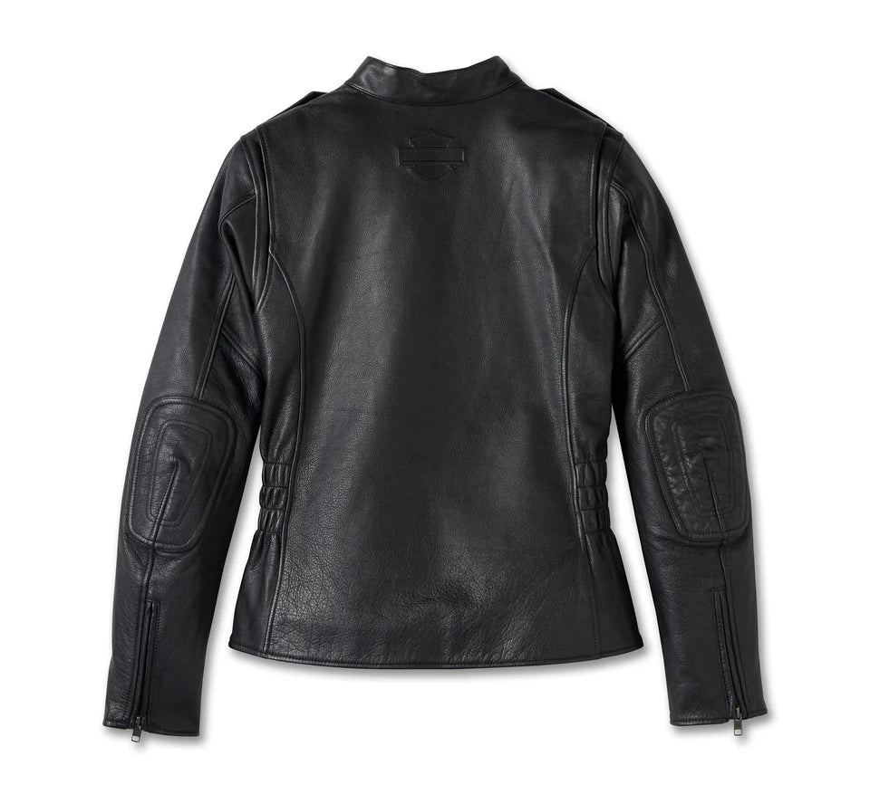 Women's H-D Flex Layering System Captains Leather Jacket Outer Layer