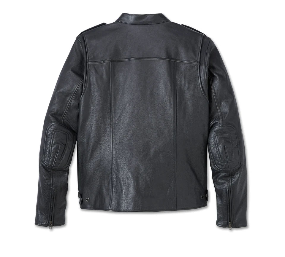 H-D Flex Layering System Captains Leather Jacket Outer Layer