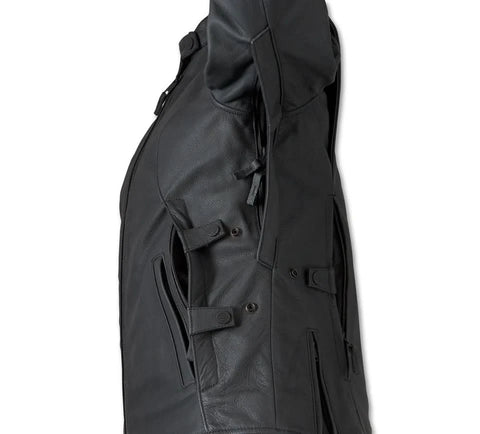 Women's Paradigm Triple Vent System 2.0 Leather Riding Jacket - Black Beauty