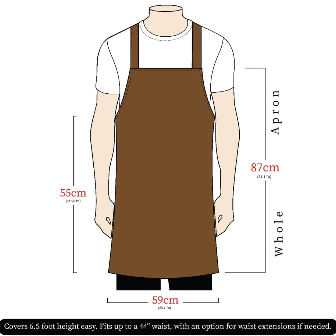 The Wiltshire Waxed Canvas handmade Apron