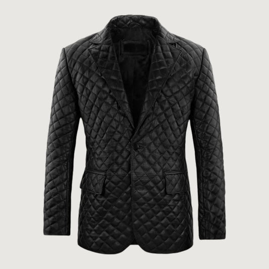 Bocelli Quilted Leather Blazer