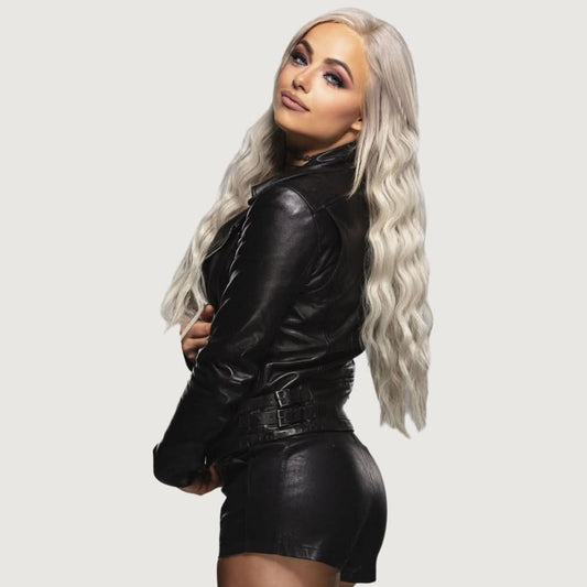 Liv Morgan WWE Raw 2025 Red Hearts Leather Jacket - Leather Clan