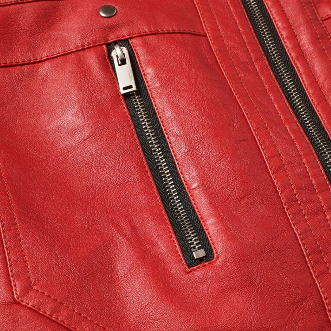 MatPat Red Leather Jacket