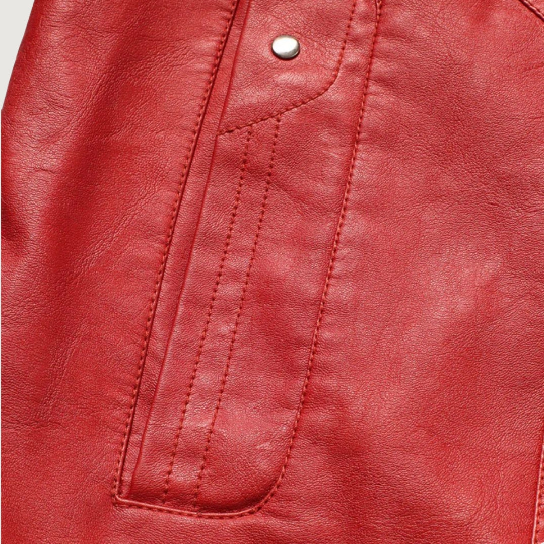 MatPat Red Leather Jacket