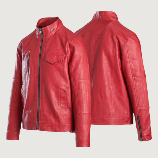 MatPat Red Leather Jacket
