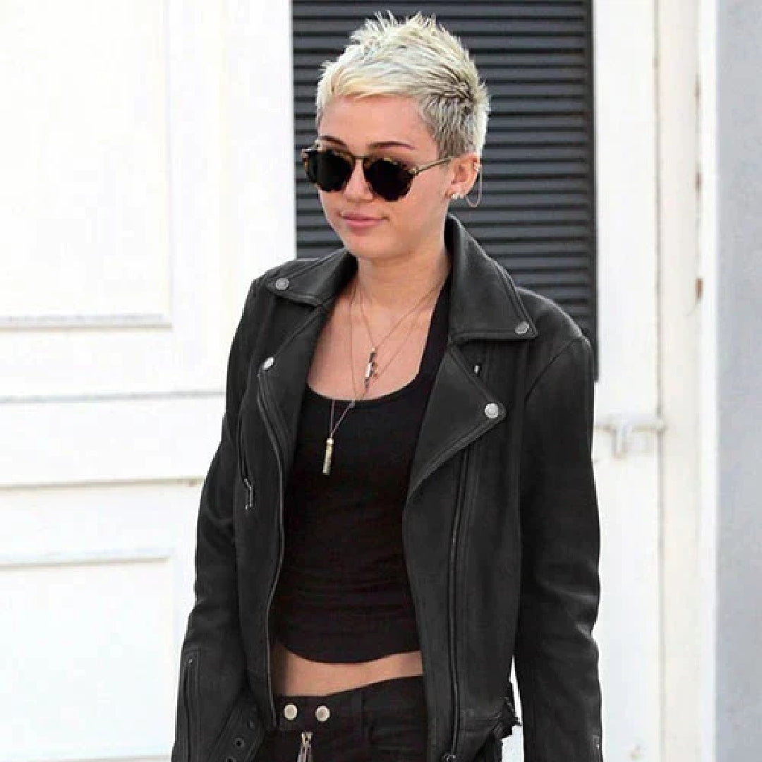 Miley Cyrus Leather Jacket