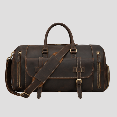 Beckford Handmade Leather Weekender Duffle Bag