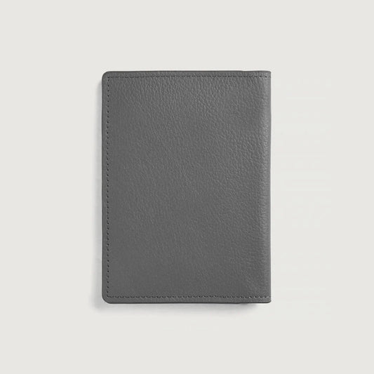 Custom Gray Travel Leather Wallet