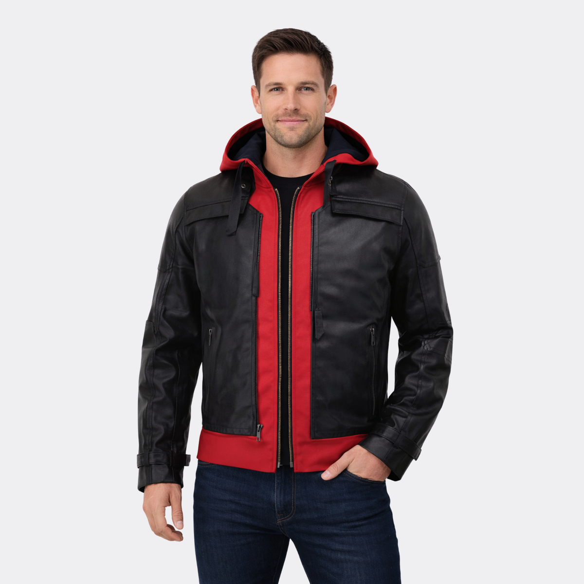 Blackstone Luxe Moto Faux Leather Jacket