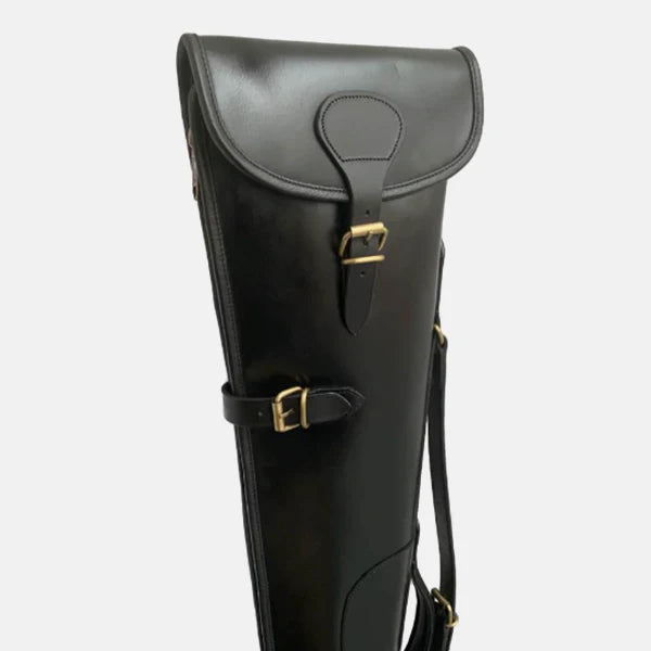 Black Leather Shotgun Slip Case, Hunters Gift
