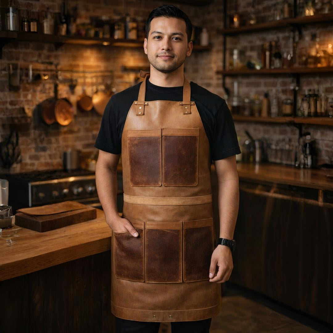 Brown Leather Apron