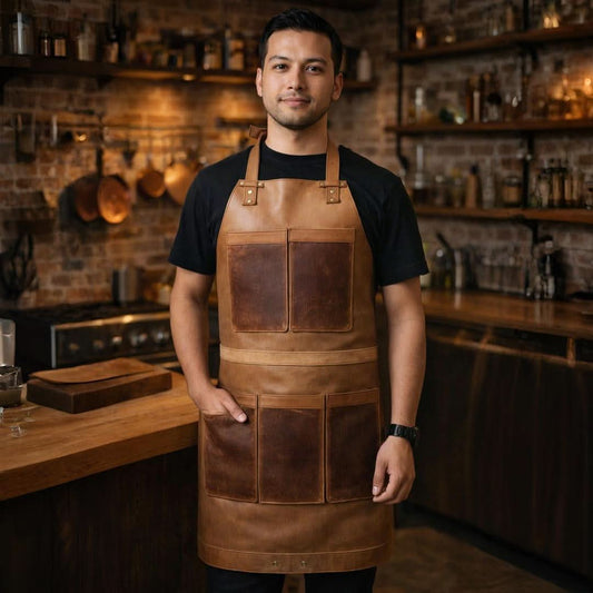 Brown Leather Apron