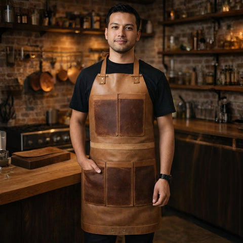 Brown Leather Apron
