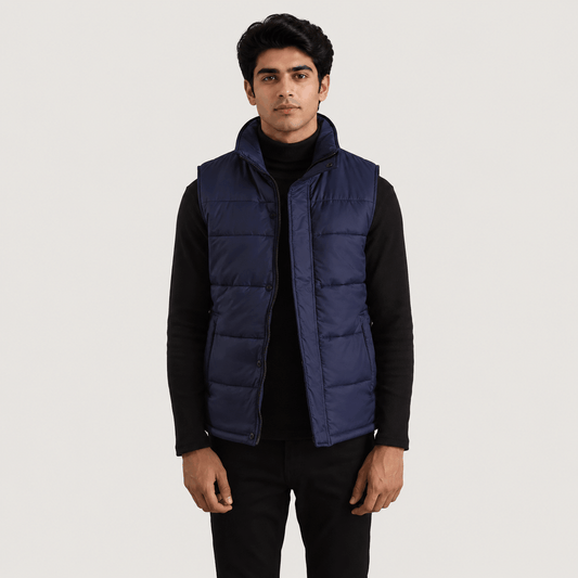 Bryan Blue Puffer Vest