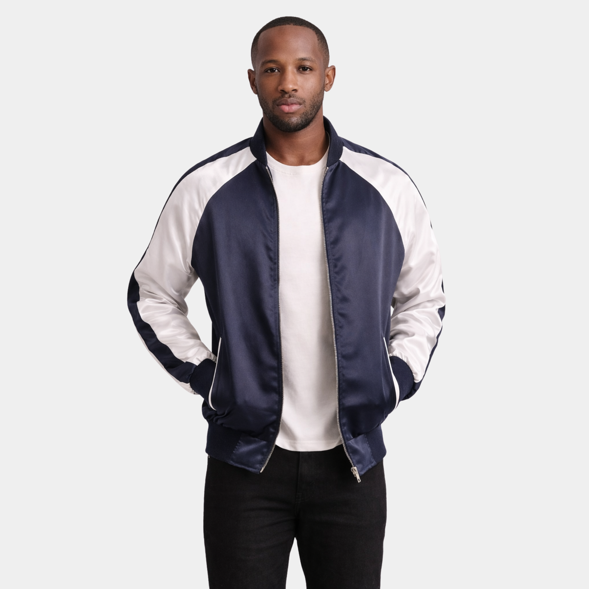 Clarke Blue Varsity Jacket