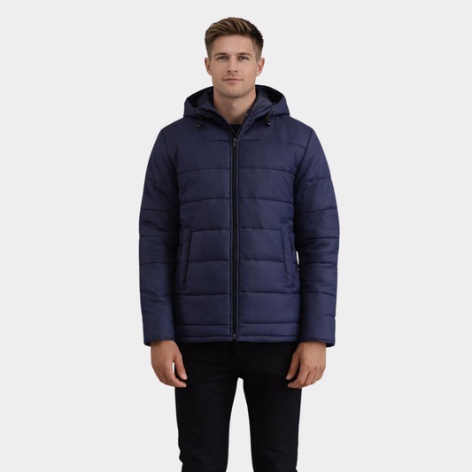 Erico Blue Hooded Puffer Jacket