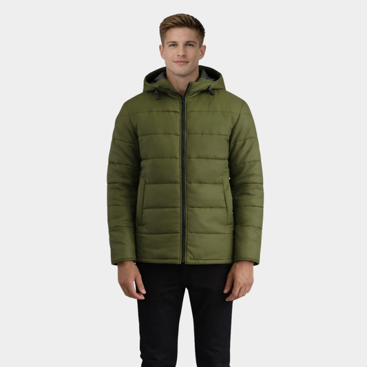 Erico Green Hooded Puffer Jacket