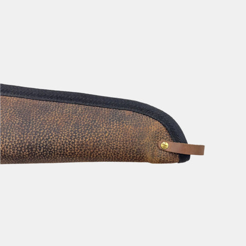 Distressed Brown Leather Shotgun Case