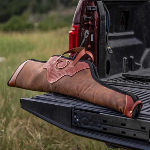 Non-Scoped Leather Long Gun Case