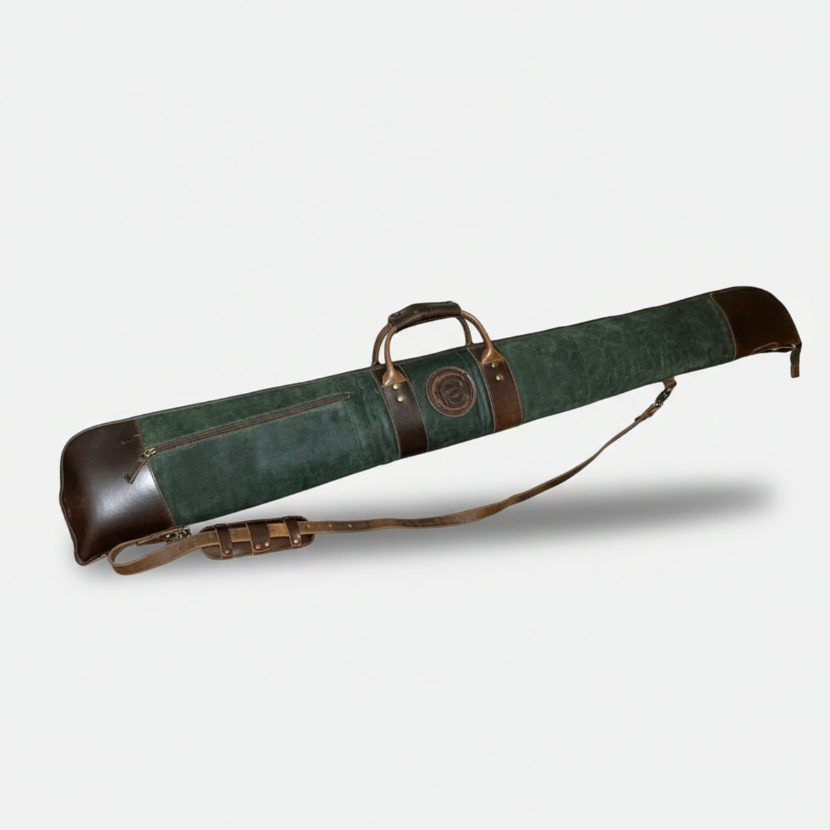 Shotgun Green Leather Case