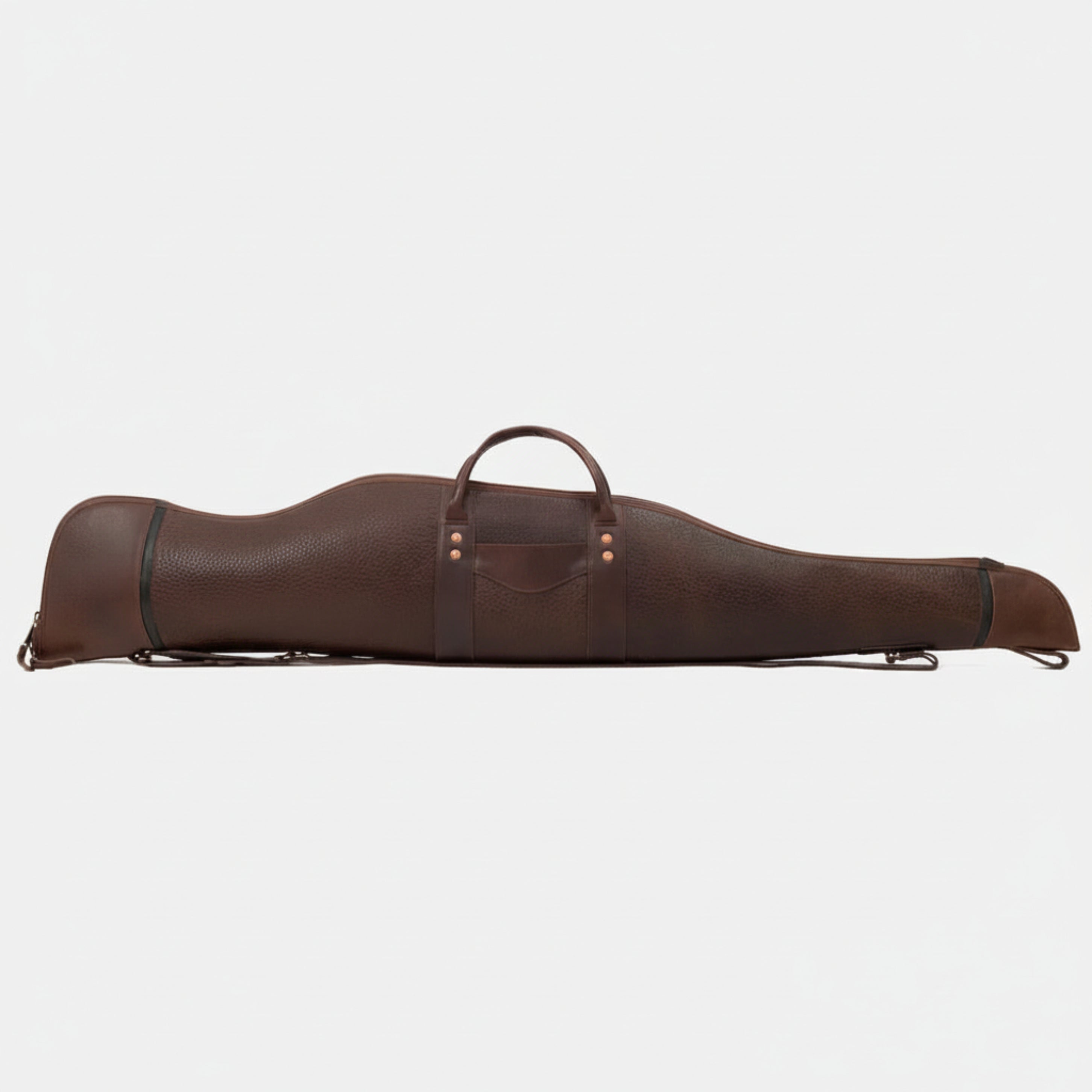White Wing Leather Dark Brown Hunting Rifle Case