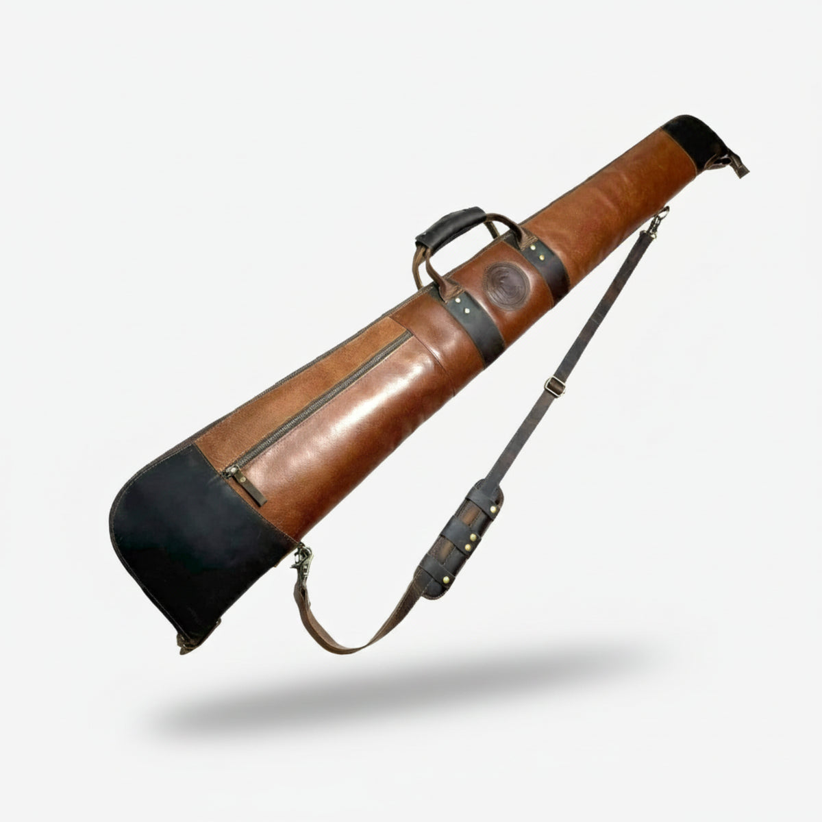 Shotgun Brown Leather Case