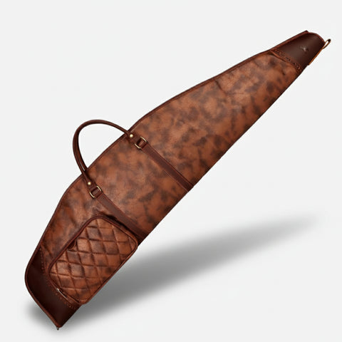 Leather Rifle Case with Ammo Holder & Shoulder Strap