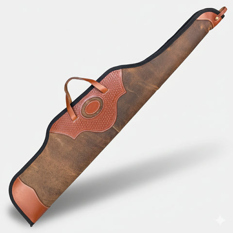 Non-Scoped Leather Long Gun Case