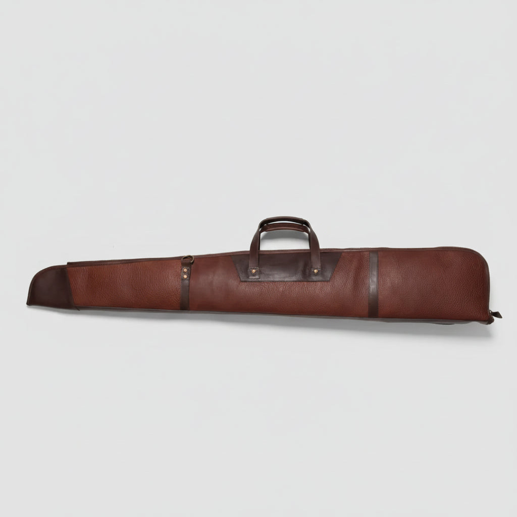 Double-Wrapped Leather Shotgun Case