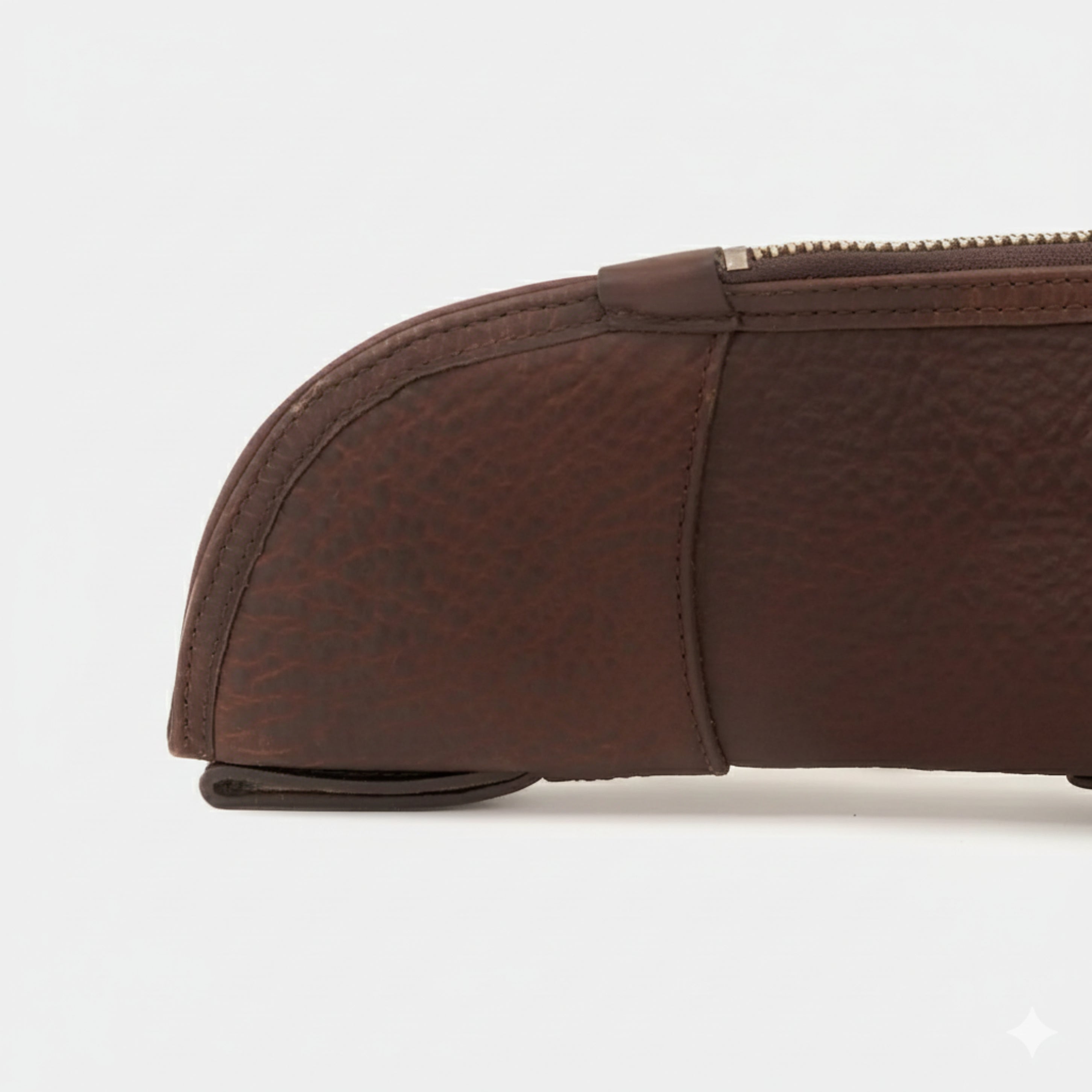 White Wing Leather Dark Brown Hunting Rifle Case