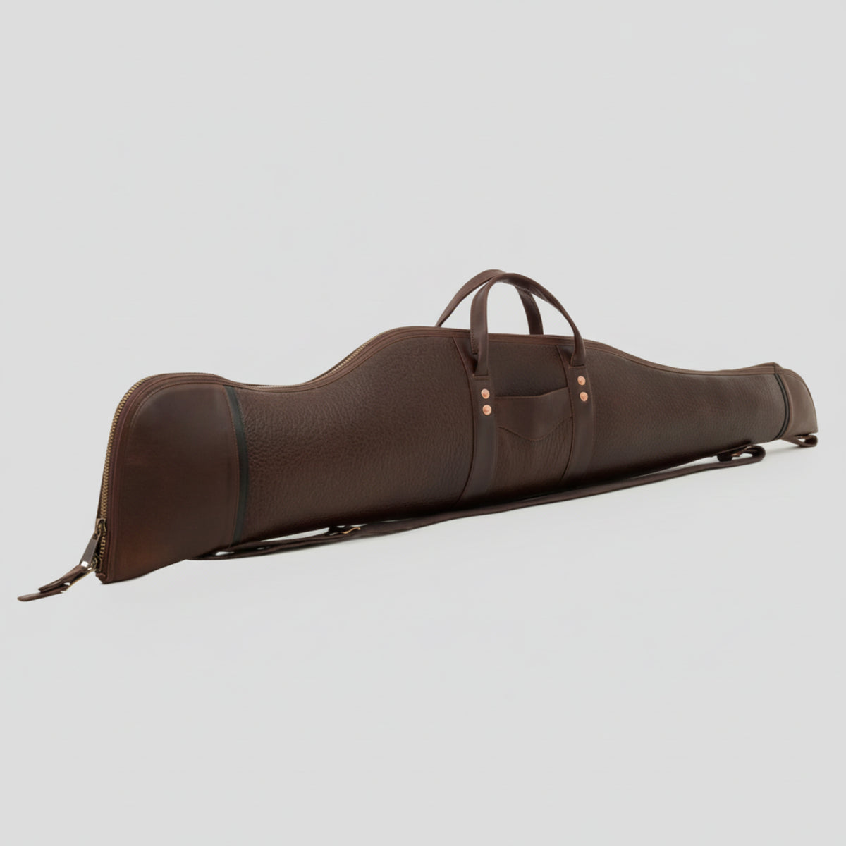 White Wing Leather Dark Brown Hunting Rifle Case