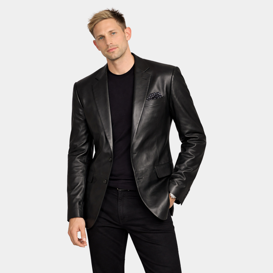 Genuine Leather Blazer for Men