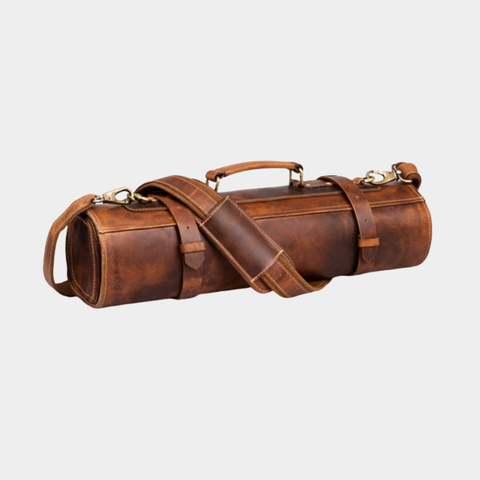 Magnetic Leather Knife Roll