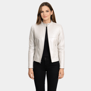 White Leather Jacket