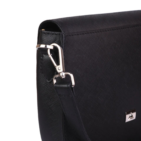 Black Ember Leather Handbag