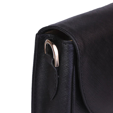 Black Ember Leather Handbag