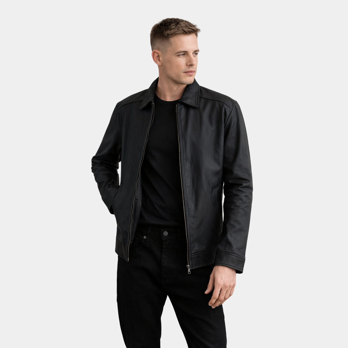 Inferno Matte Black Leather Jacket