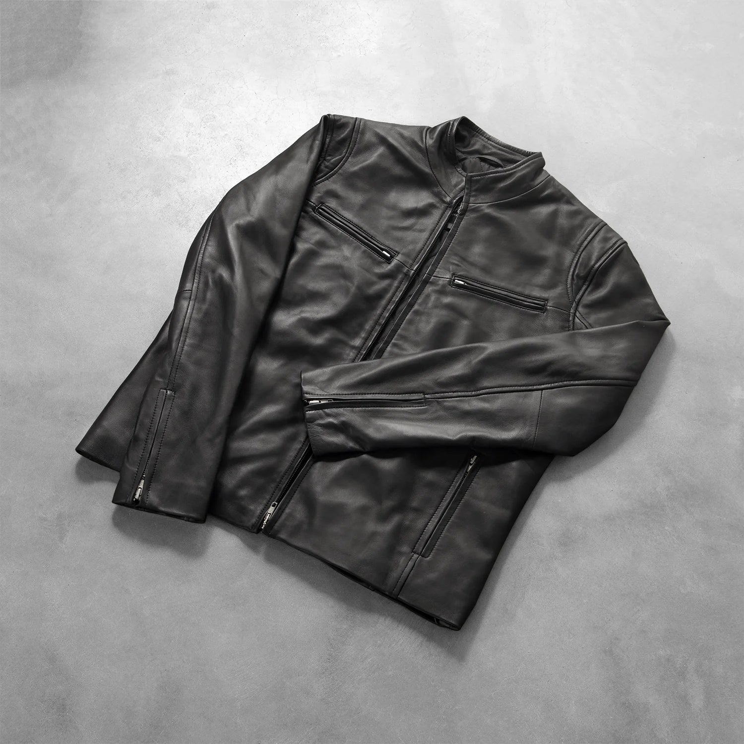 [FS] Ionic Black Leather Jacket