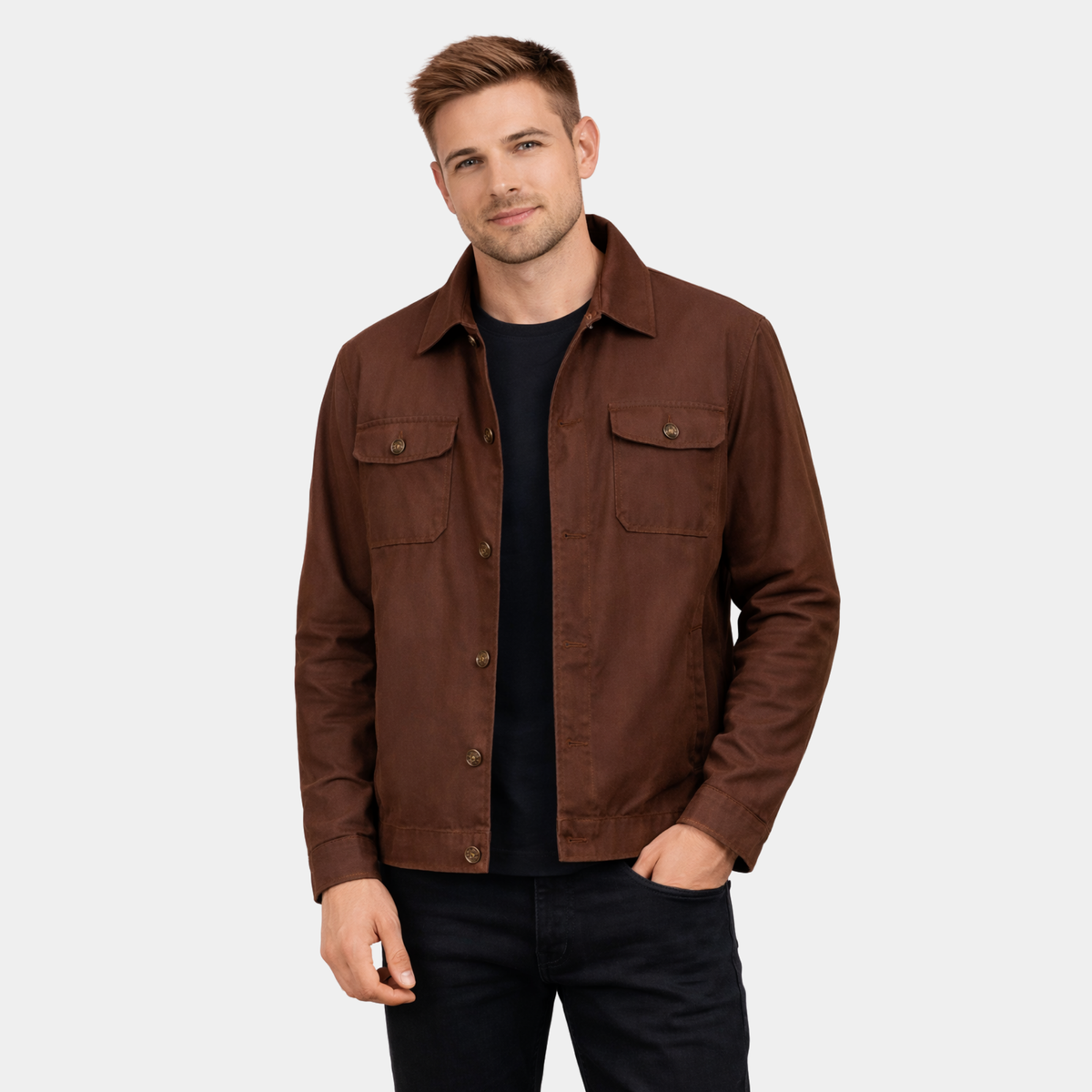 Irwin Brown Waxed Canvas Field Jacket