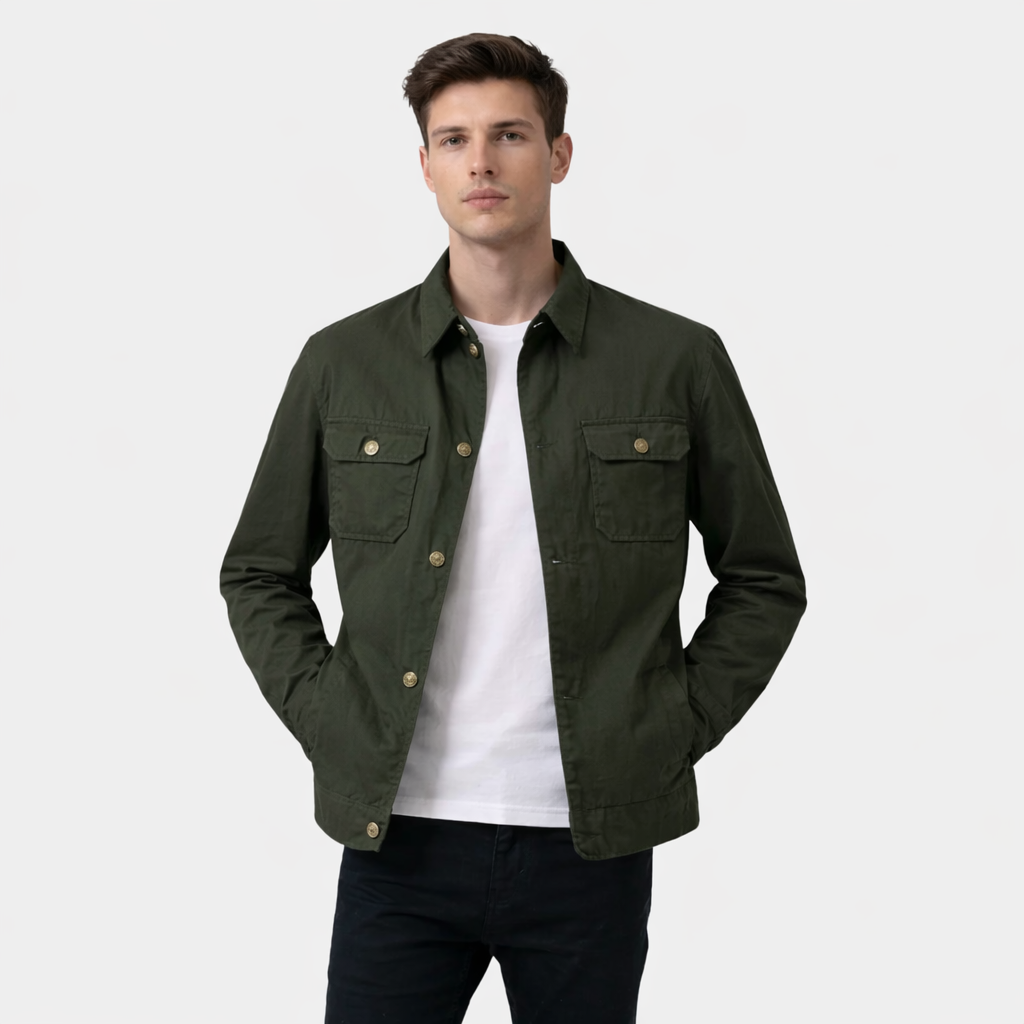 Irwin Olive Waxed Canvas Field Jacket
