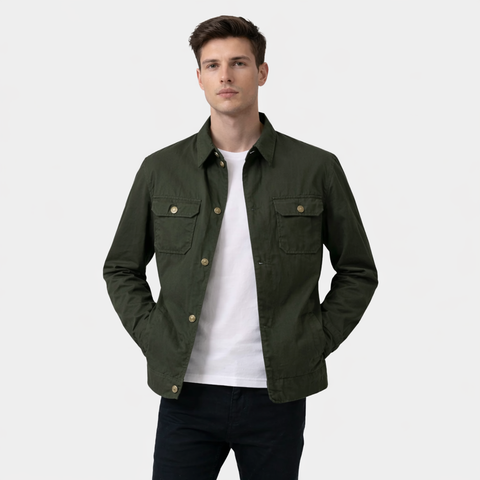 Irwin Olive Waxed Canvas Field Jacket