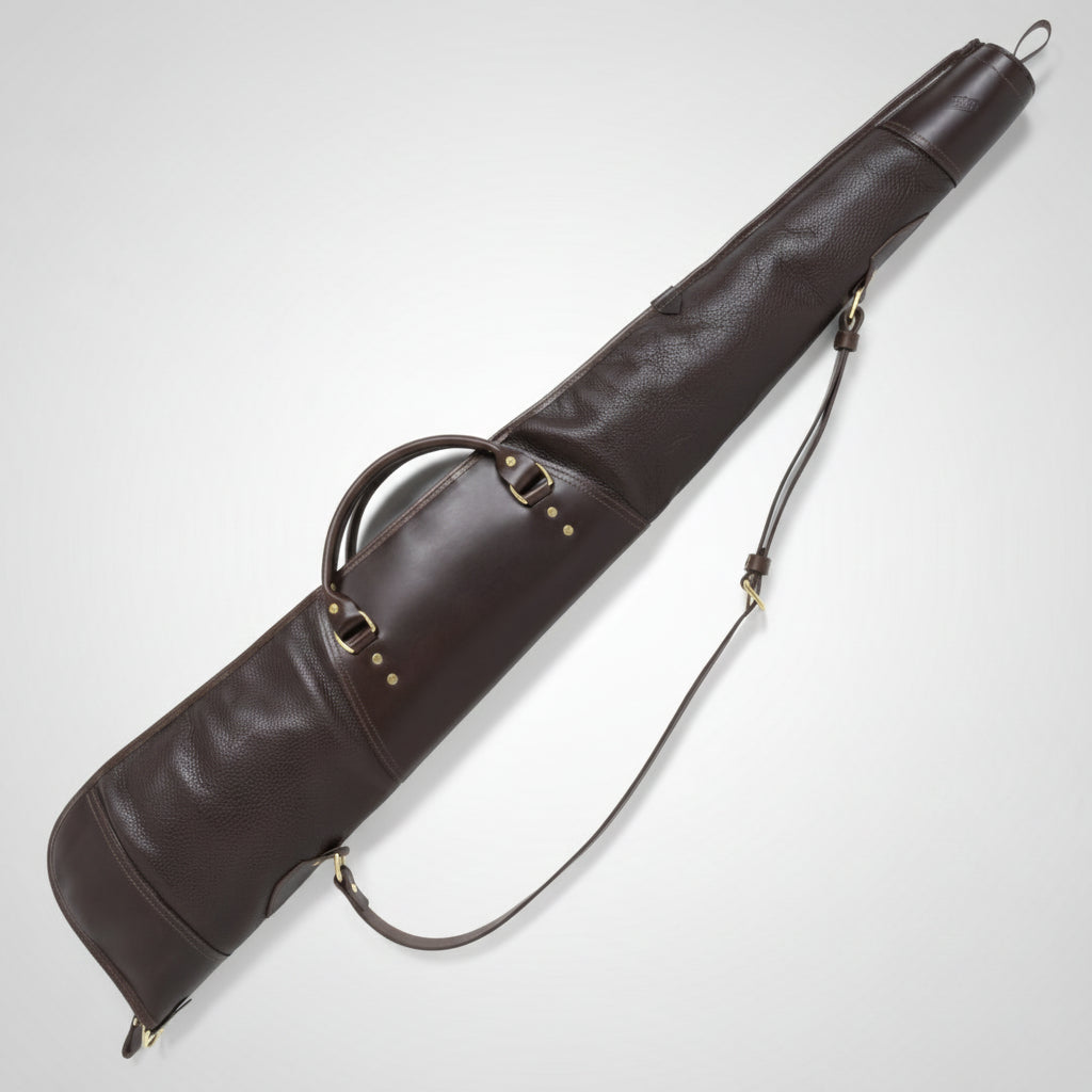 Leather Shotgun Case Dark Brown