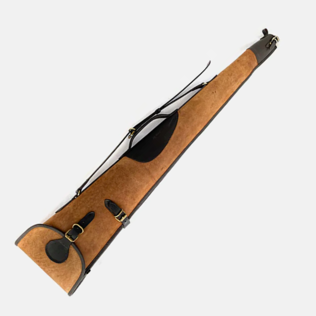 Leather Shotgun Slip Case Distressed Brown | Gift for Hunters