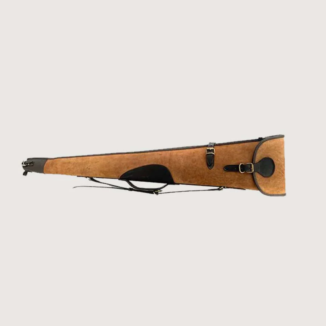 Leather Shotgun Slip Case Distressed Brown, Gift for Hunters, Shotgun Slip Case