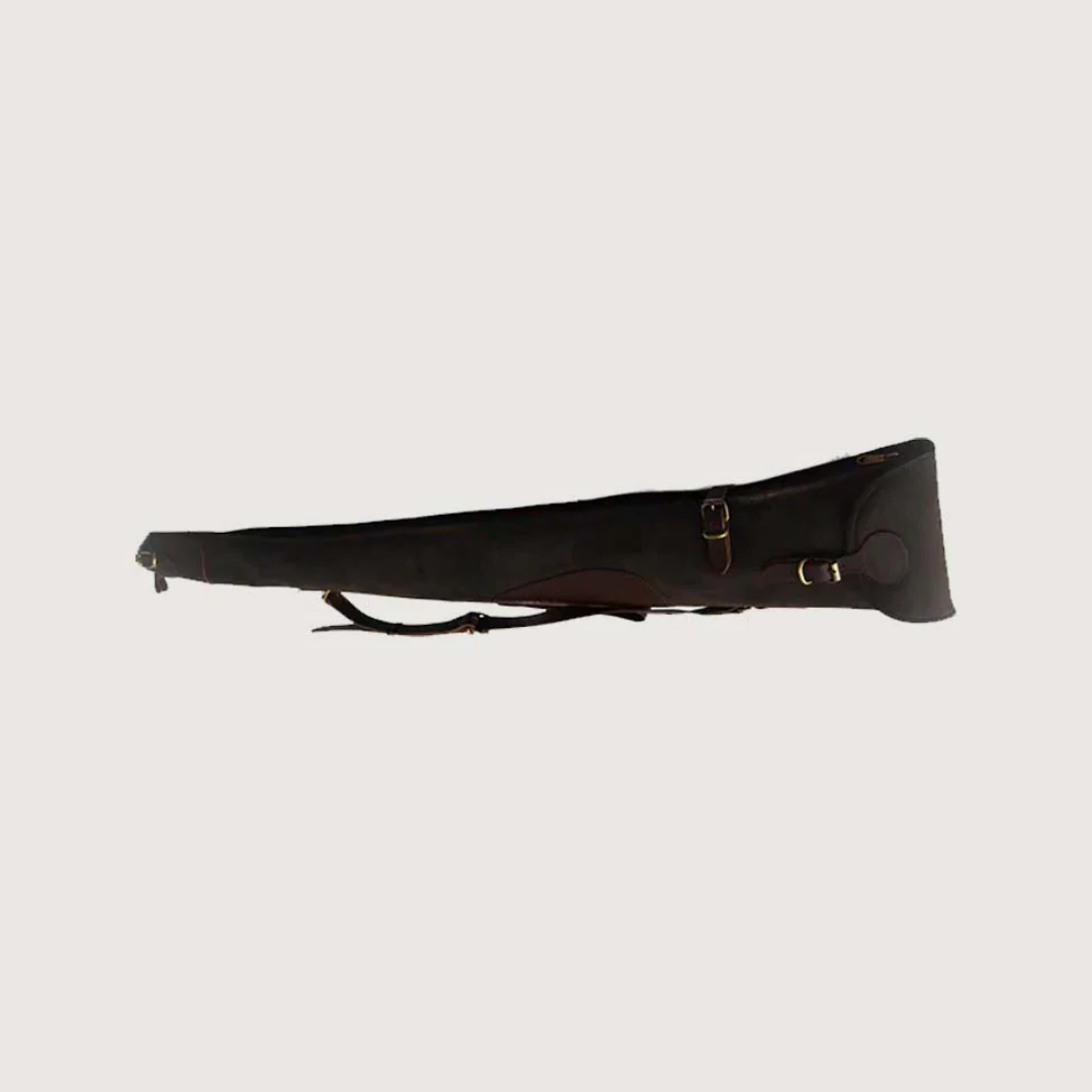 Leather Shotgun Slip Case Waxed Brown
