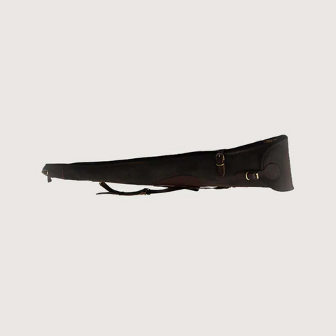Leather Shotgun Slip Case Waxed Brown