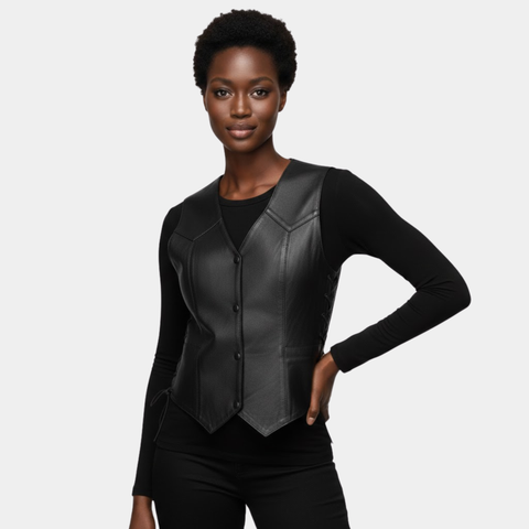 Lightweight Side Lace Four Snap Vest