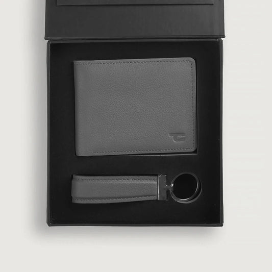 Marvin Grey Leather Gift Set