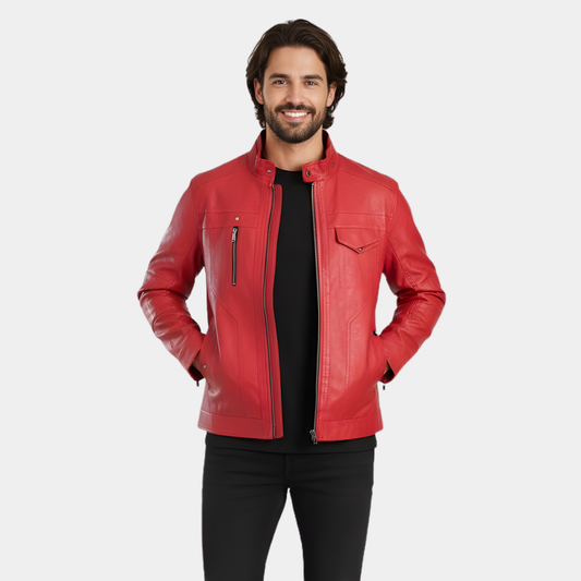 MatPat Red Leather Jacket